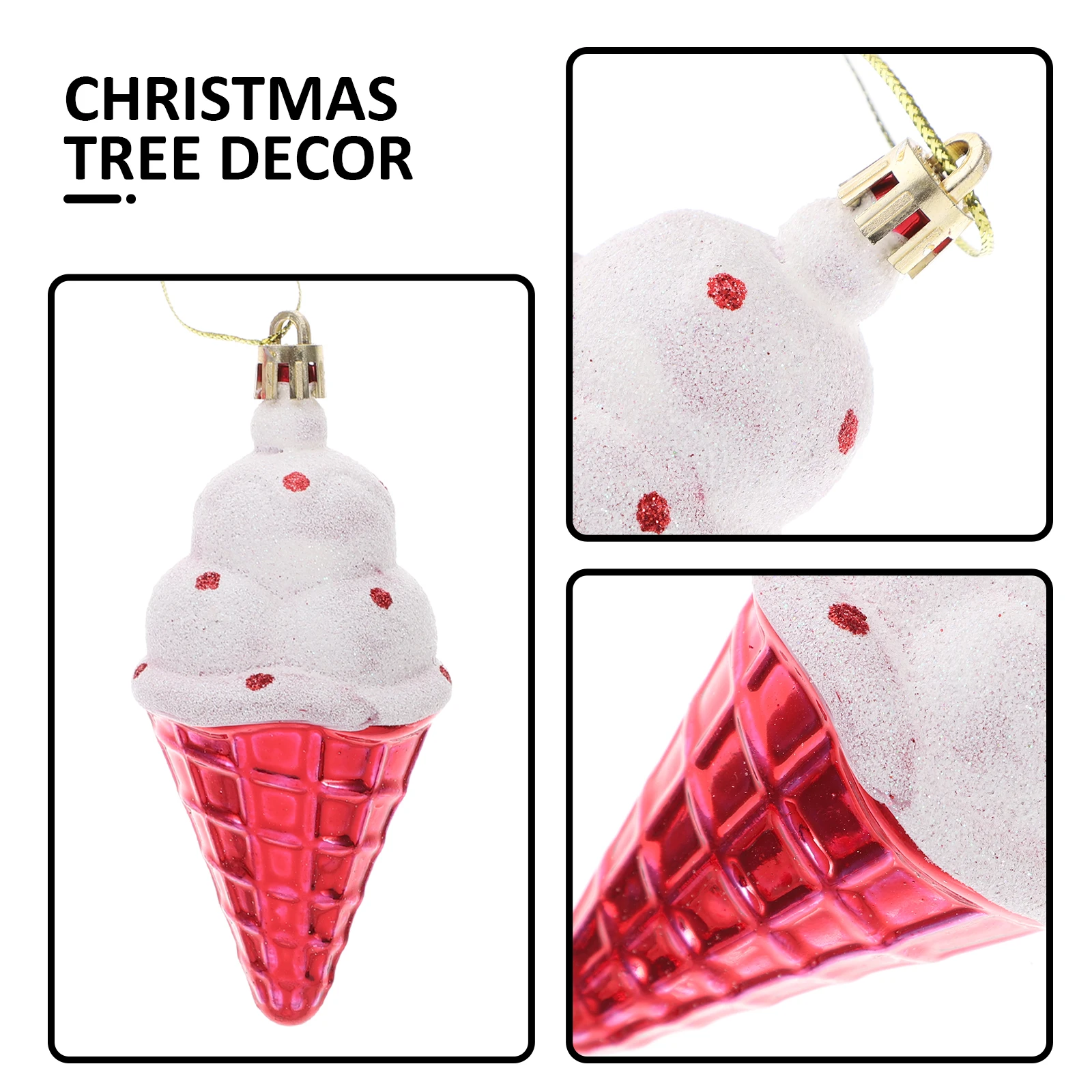 

6Pcs Christmas Tree Hanging Ornaments Adorable Xmas Party Decorations for Holiday Scene Fireplace Table Decor Xmas Tree Pendants