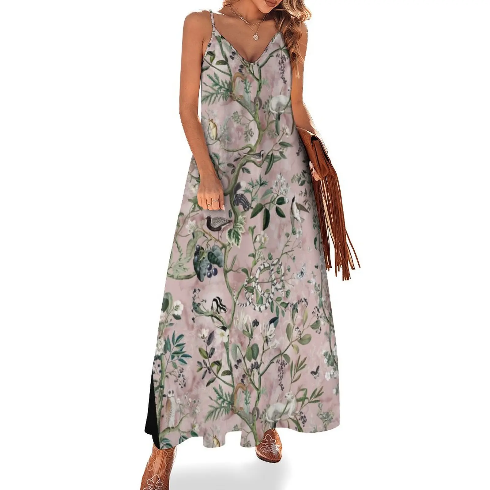 

Wild Future pink Sleeveless Dress Women's summer dress elegant women's sets women clothes dresses for woman