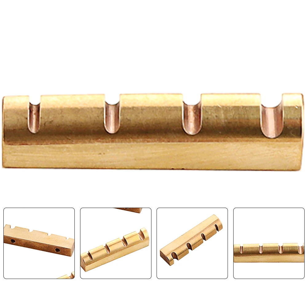 

Four-string Bass Pillow Stringed Instrument Sustain Musical Accessories Electric Nut Supplies Accessory Guitar Parts and Brass