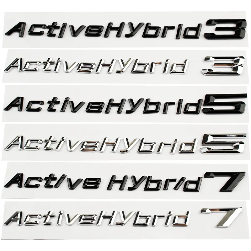 

Активная гибридная наклейка на багажник 3 5 7 для гибридного автомобиля с логотипом Activehybrid 3 5 7 серии, ремонтная наклейка на задний багажник