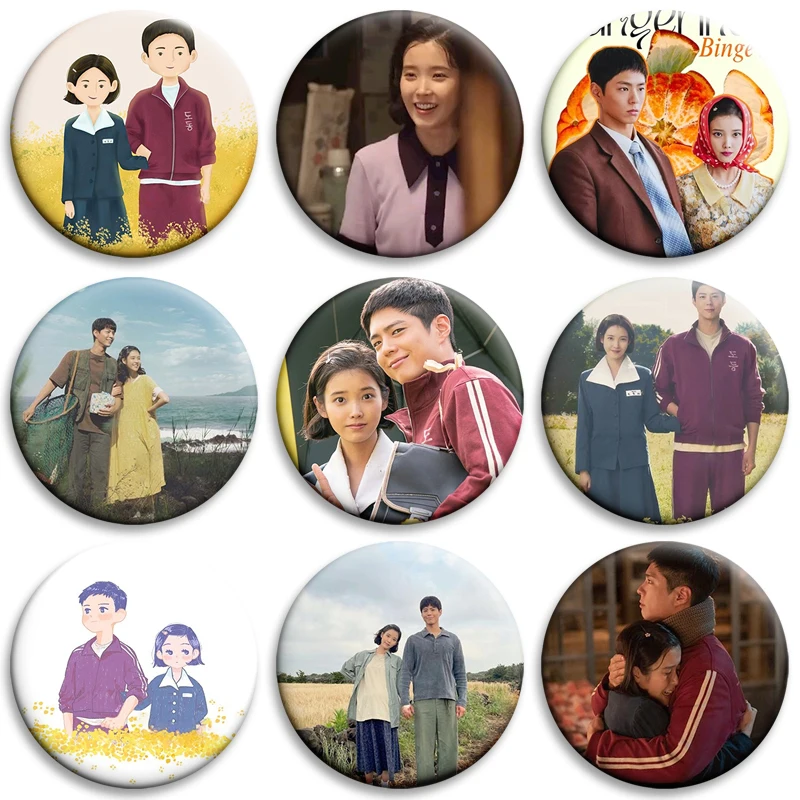 Hot Korean Drama When Life Gives You Tangerines Enamel Pin Creative Brooch for Bag Clothing Decor Metal Badge Fans Collect Gifts