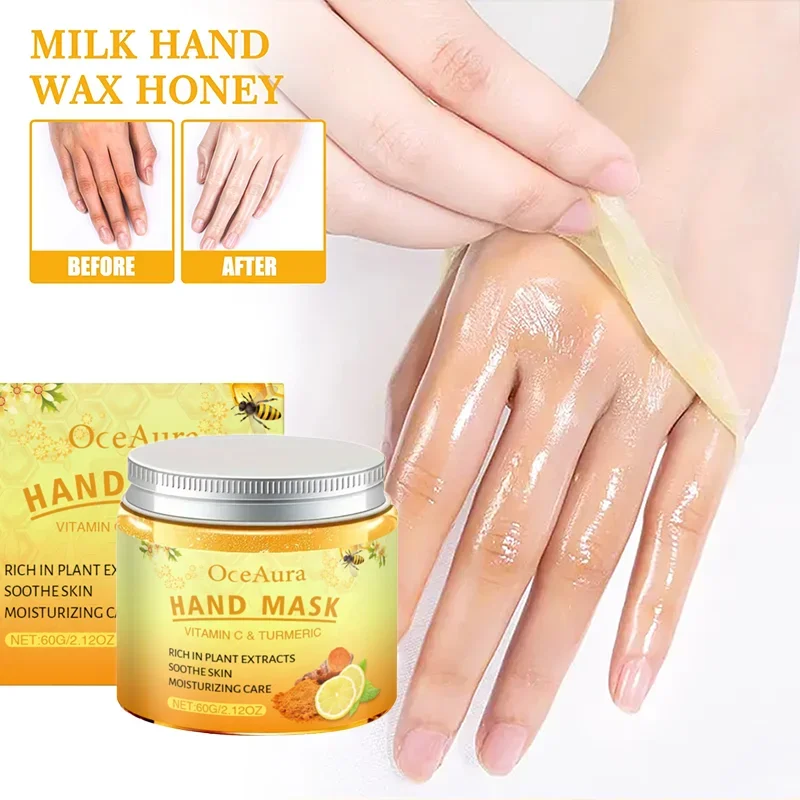 

Восстанавливающая отслаивающая маска для рук с витамином С и куркумой — увлажняющий уход за сухой кожей, формула, обогащенная медом, для мягких, гладких рук