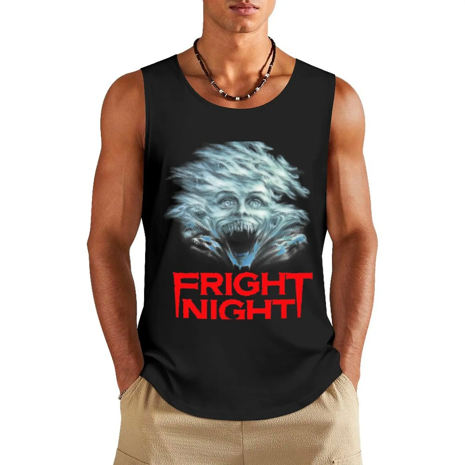 Fright Night Tank Top Vest for boy summer Men's tops gym top gym wear men