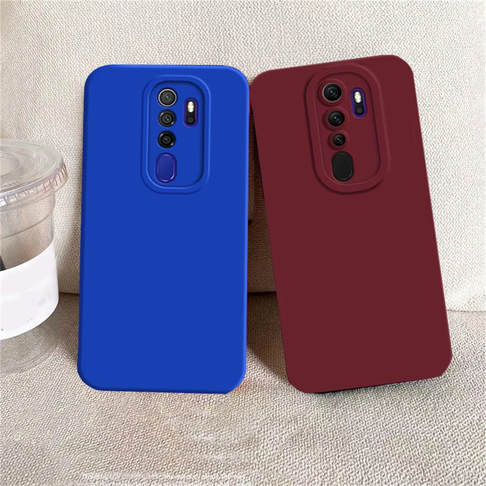 Plain Square Frame Soft TPU Case Cover For Redmi Note 8 Pro 9 9S Full Protection Shockproof Silicone Slim Phone Capa Coque
