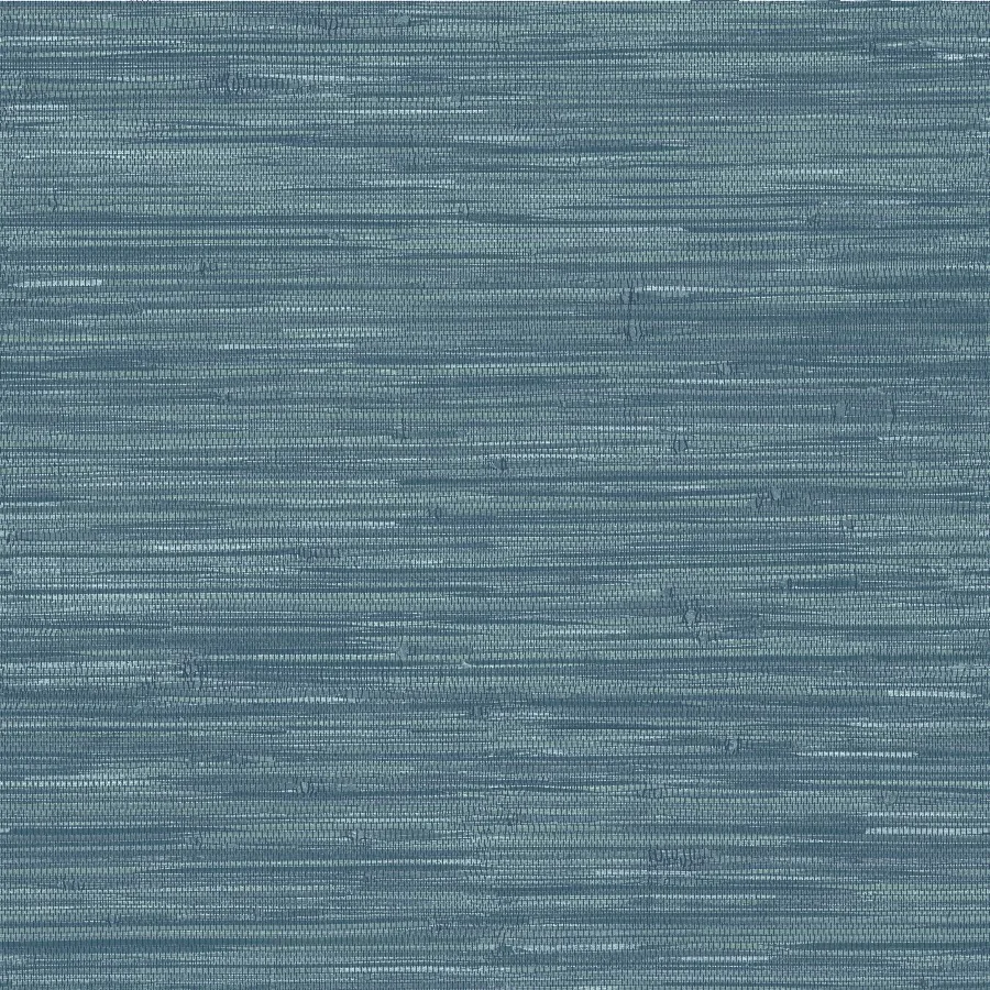 

Steel Blue Grassweave Raised Ink Vinyl Peel And Stick Wallpaper 216-in by 20.5-in 30.75 sq. ft.