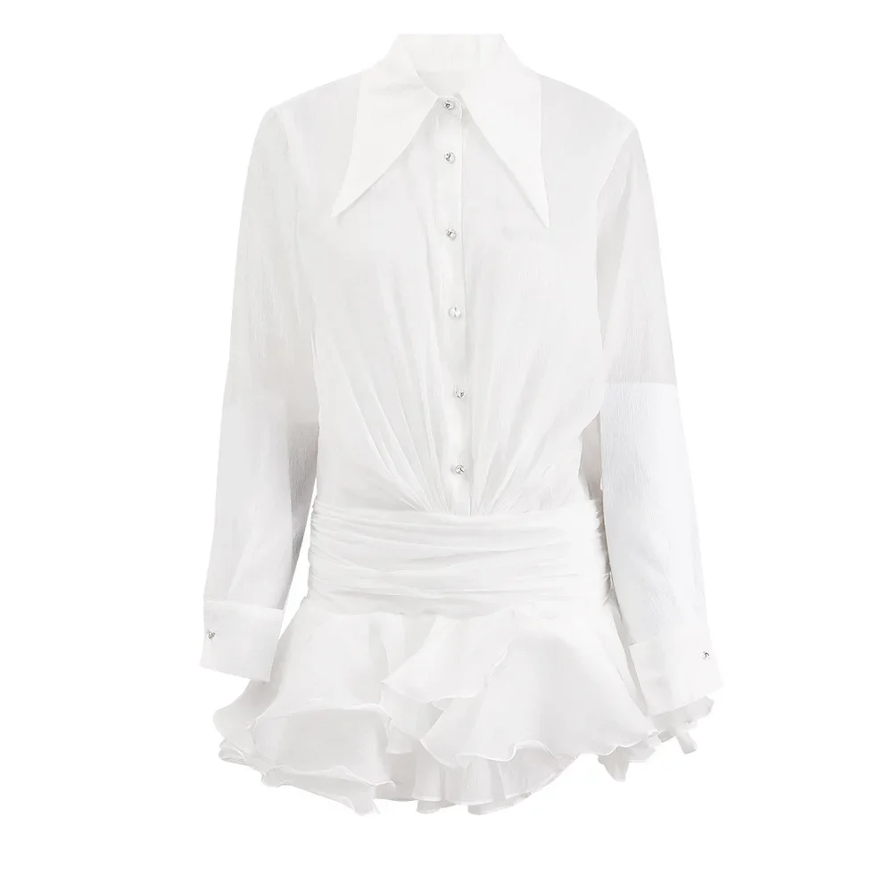 Fashion White Ruffl… - image
