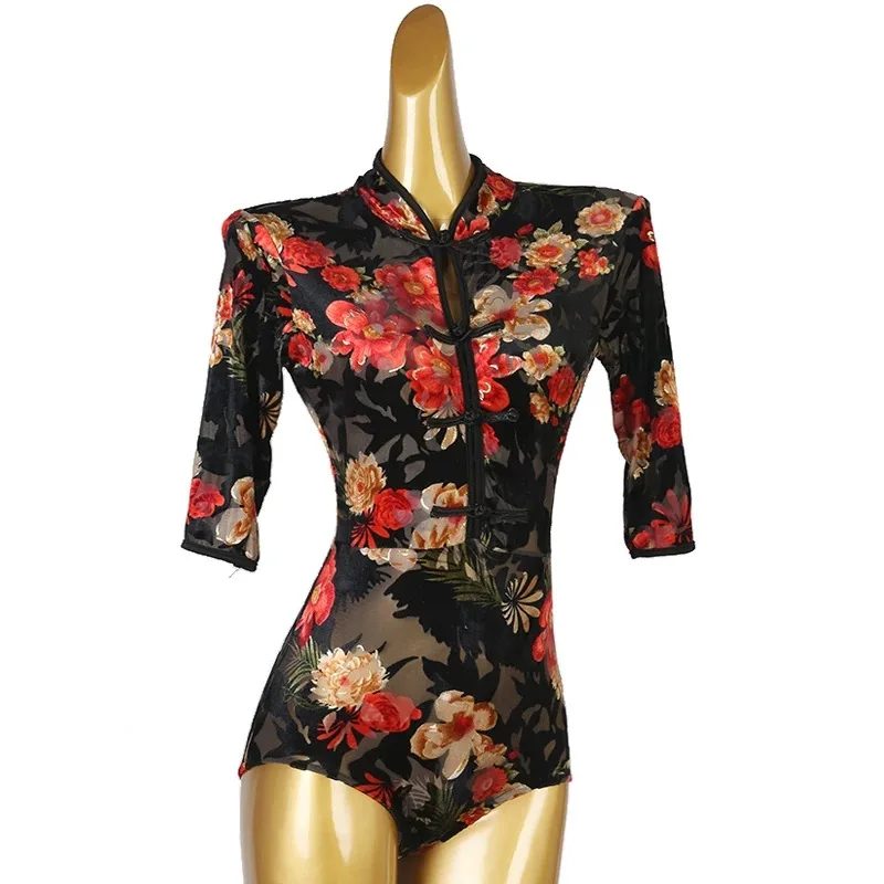 Abbigliamento da Ballo per Adulti, Stampa Avanzata, Smoking per Danza Latina, Valzer, Flamenco