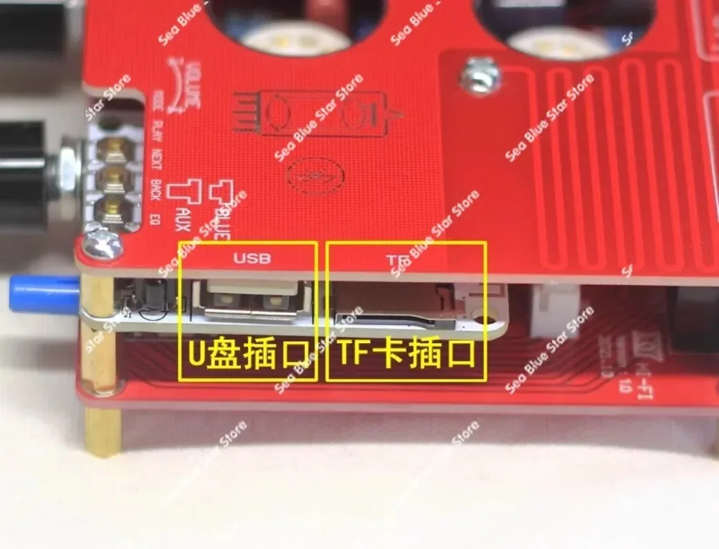 

Плата управления звуком (фронт-энд) для воспроизведения с USB-накопителями и TF-картами, с поддержкой Bluetooth 5.0, для ламповых усилителей 6N3/6H3N