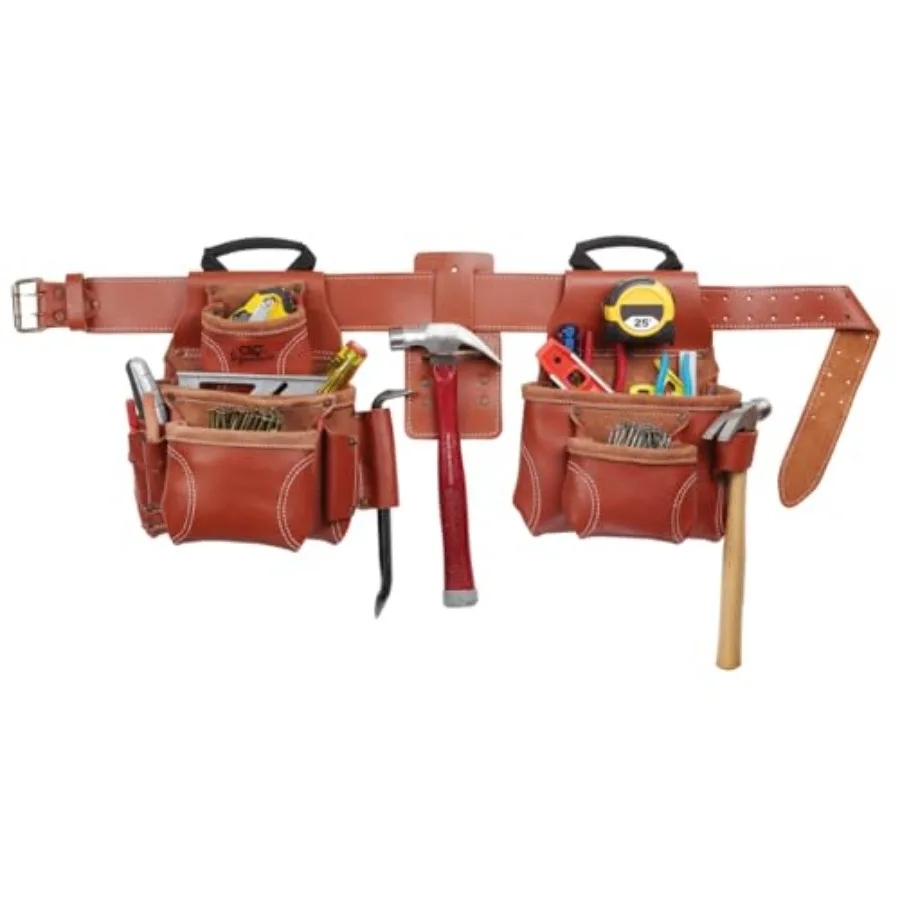 

CLC 21448 4 Pcs Pro Framer's Combo System Tool Belt 15 Pocket, Brown