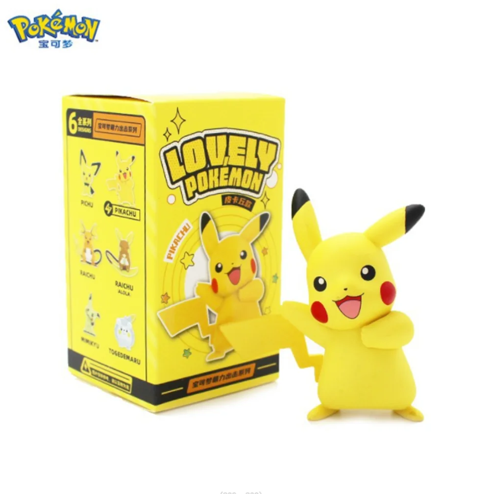 12/Lot Genuine Original Pikachu Pichu Raichu Togedemaru Mimikyu 6-8CM PVC Action Figures Toy Doll Gift