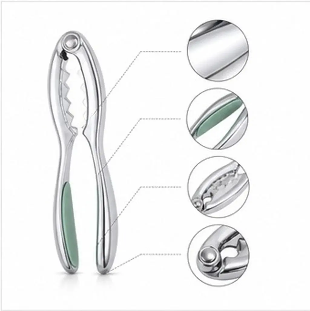 1Pcs High Quality Stainless Steel Crab Tools Set Crab Cracker Pliers for Shellfish Opening Rustproof Anti-Corrosive Polished