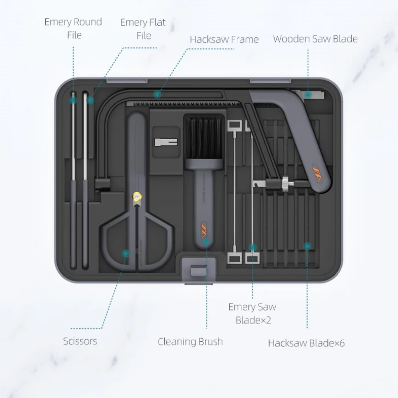 JIMIHOME Multifunctional Combination Hand Tool Set Hand Saw Set Household Tool Box Professional Repair Tool Set X3-ABG