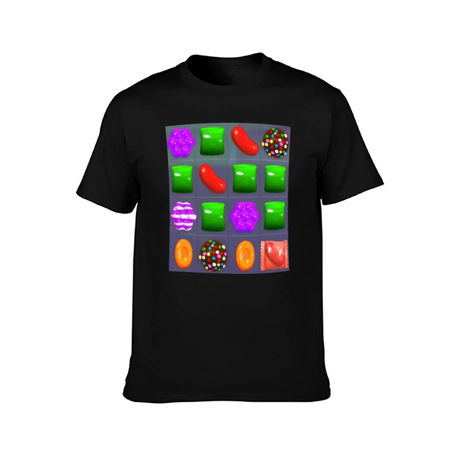Candy Combo Candy Crush T-Shirt Work Wear Short Sleeve T-Shirt