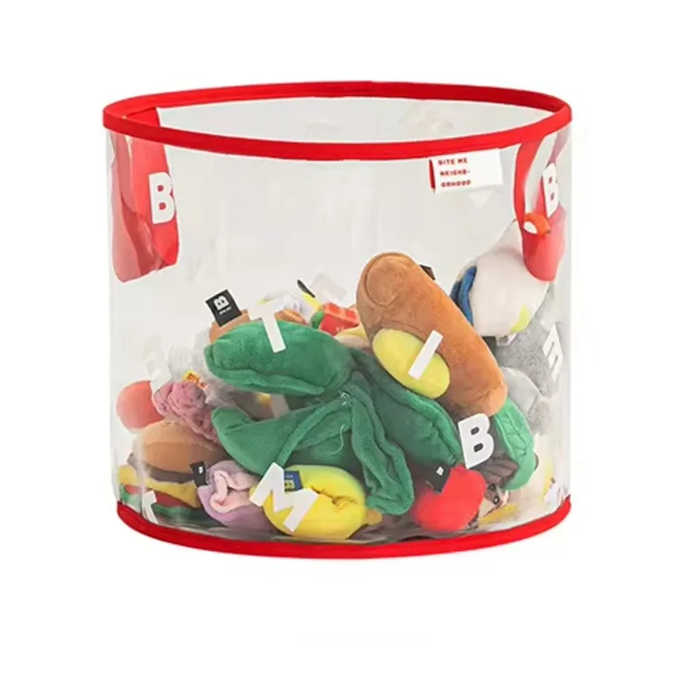 

Thickened PVC Toy Storage Basket Large Capacity Foldable Pet Supplies Storage Bag Waterproof Space Saving Hand-Held Storage Box