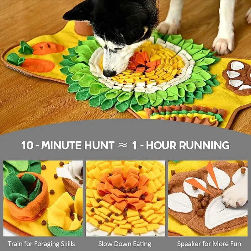 

New Pet Smell Mat Foraging Smell Training Blanket Entertainment Interactive Dog Slow Food Mat Training Educational Pet Toys