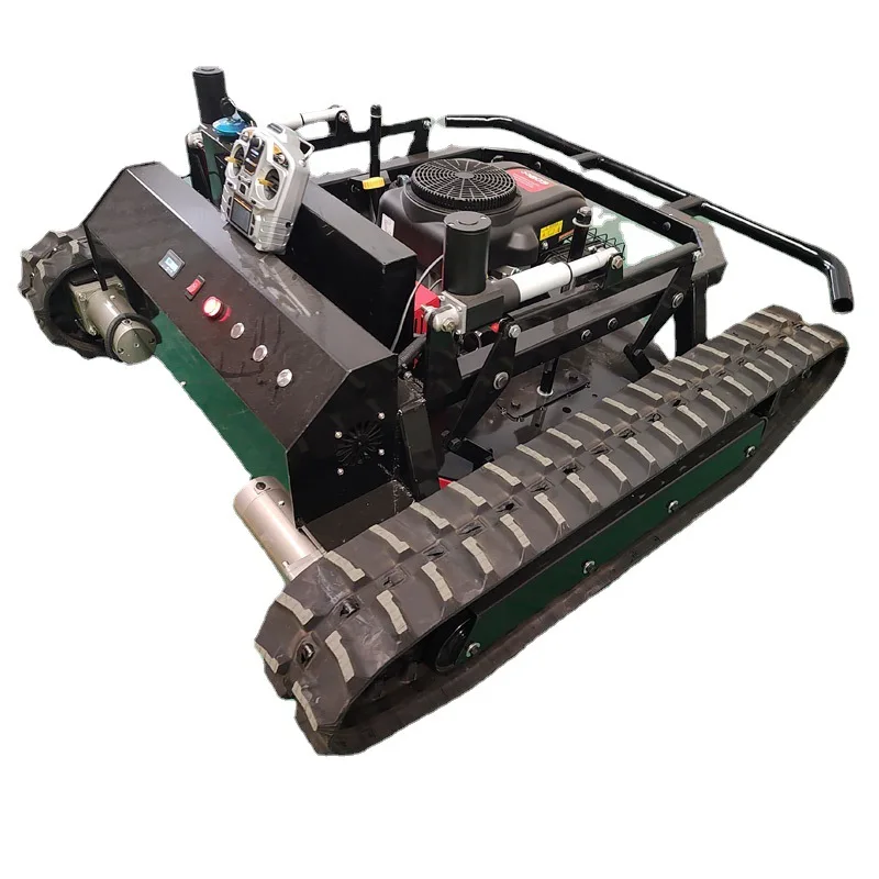 

Spot crawler self-propelled lawn mower 22hp off-road levee lawn mower, wireless remote control intelligent