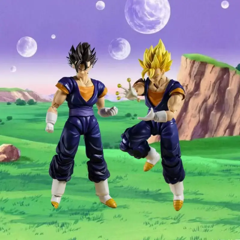Shf Dragon Ball Super Saiyan Vegito Articulated Action Figure With Replaceable Heads Hands Collectible Anime Gift For Fans view 3
