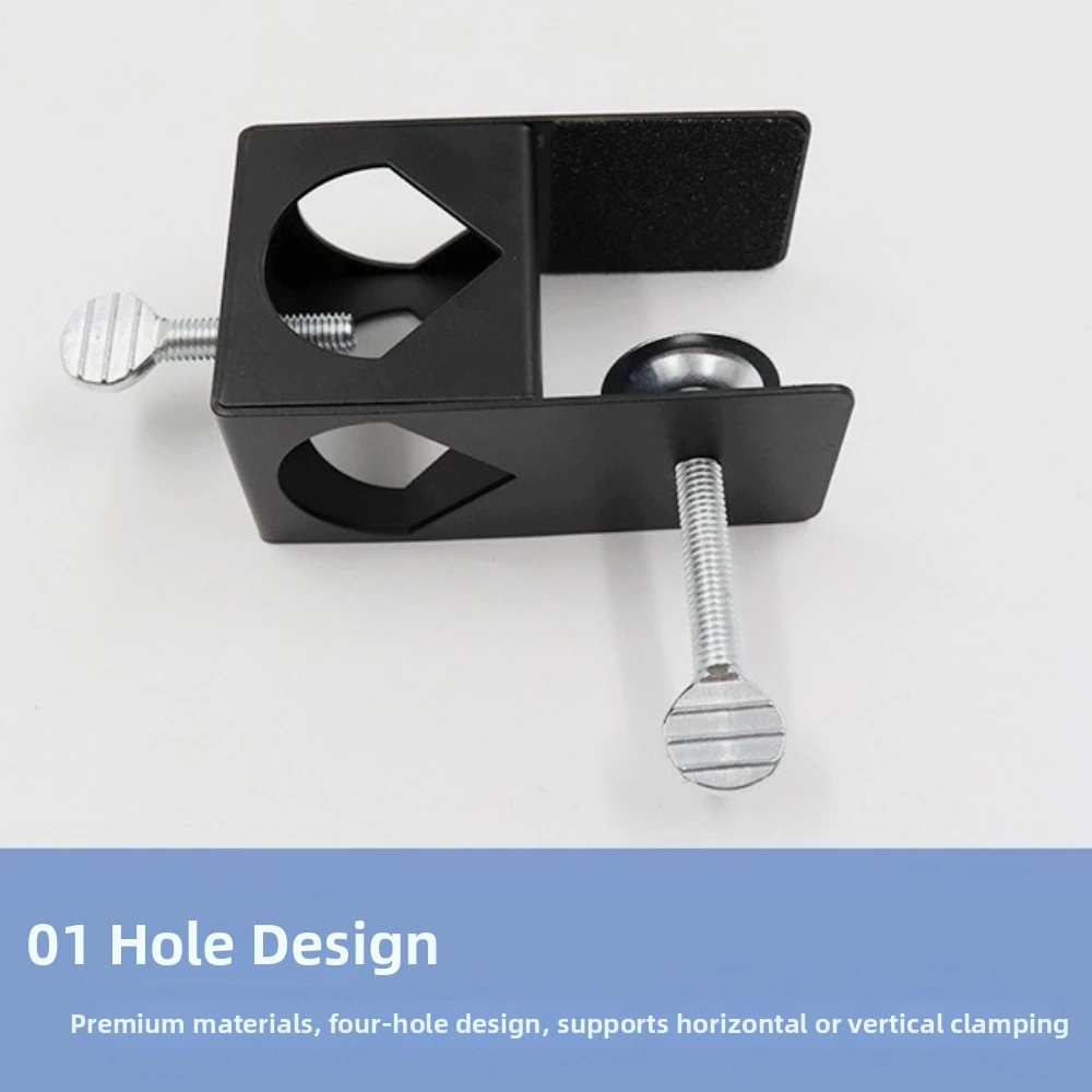 Heavy Duty Torch Mount Bracket Adjustable Anti-Rust Coating Pole Clamp Bracket Universal Fit Black Finish Universal Pole Bracket