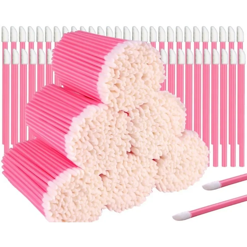 100 Pcs Disposable Lip Lint Free Applicators  Lipstick Testers Wands Applicators for Makeup Lip Brushes  Makeup Beauty Tool