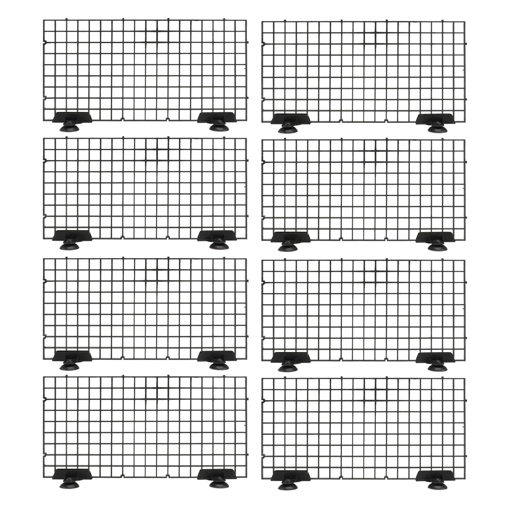 

Fish Tank Divider Aquarium Bottom Filter Board Net Design Plate Isolation Black Plastic Separation Fish Tank Accessories DIY