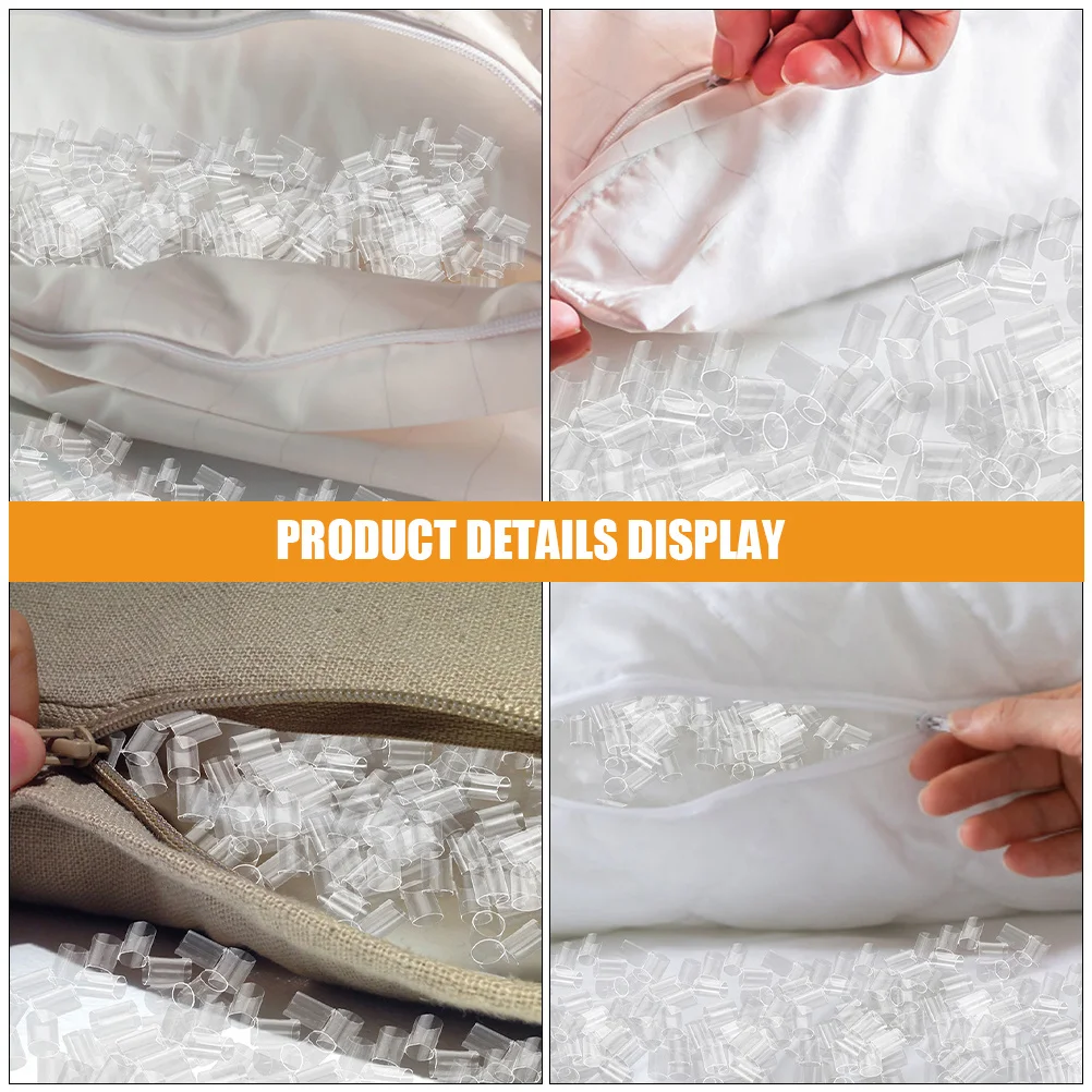 وسادة أنبوبية ناعمة من البولي ايثيلين ملء خرطوم شفاف حشو الوسائد المرنة المريحة المحمولة إدراج السرير