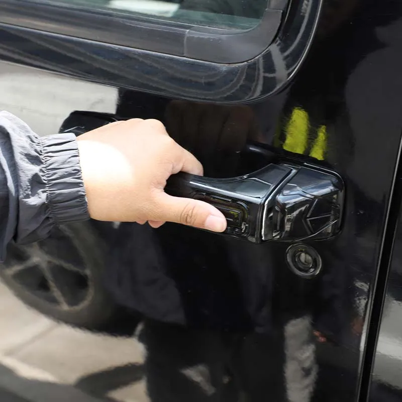 

ABS Carbon Fiber Car Door Handle Covers Trim Car Accessories For Hummer H3 2005-2009