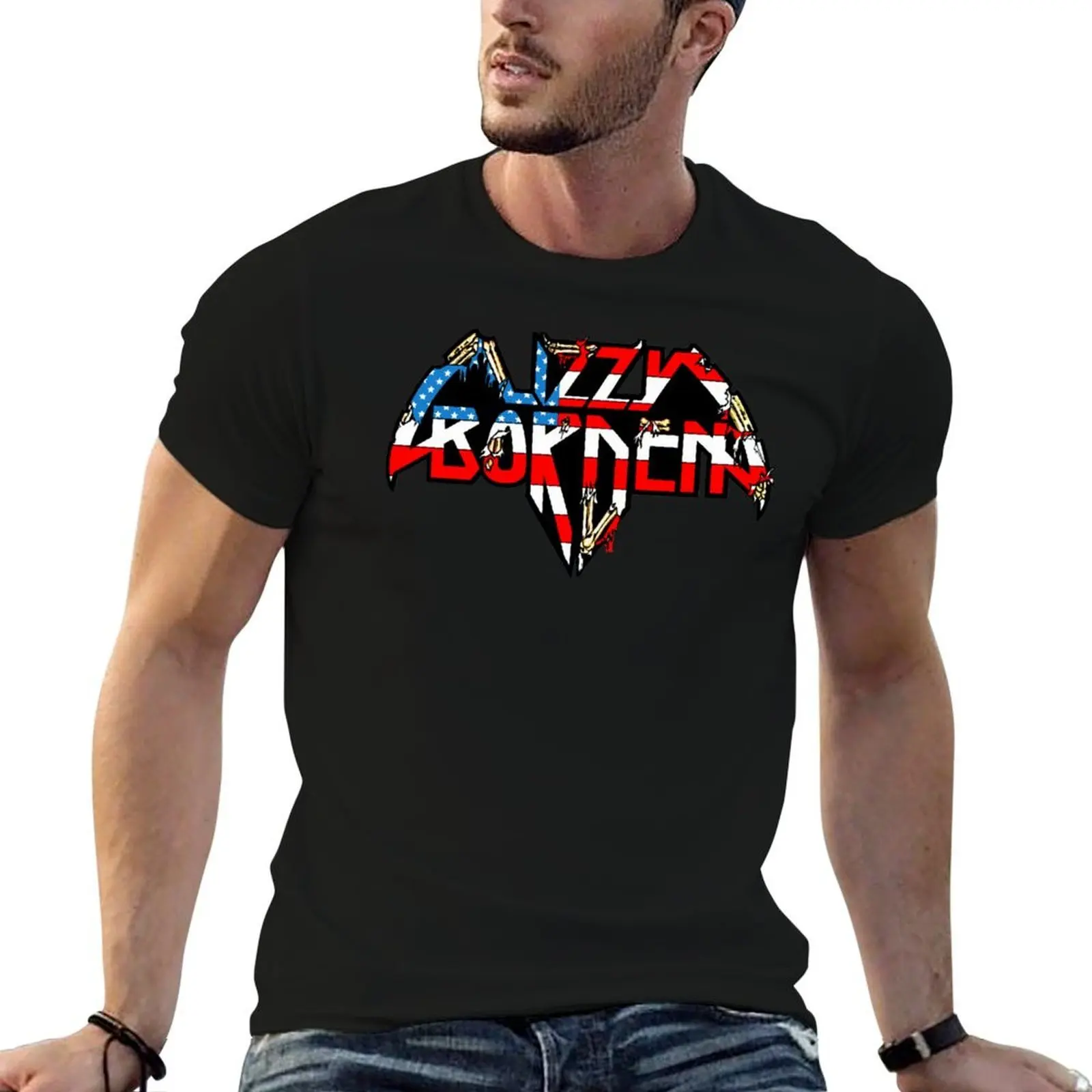 

Lizzy Borden USA T-Shirt funny t shirts man man t shirt heavy cotton T-Shirt