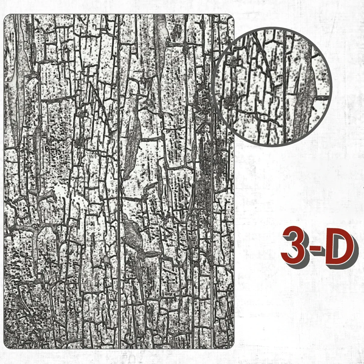 2024 חדש 3D טקסטורה fades מובלט תיקייה עבור עושה רטרו עץ ברכת כרטיס ברכה וקרקע נייר לא מת