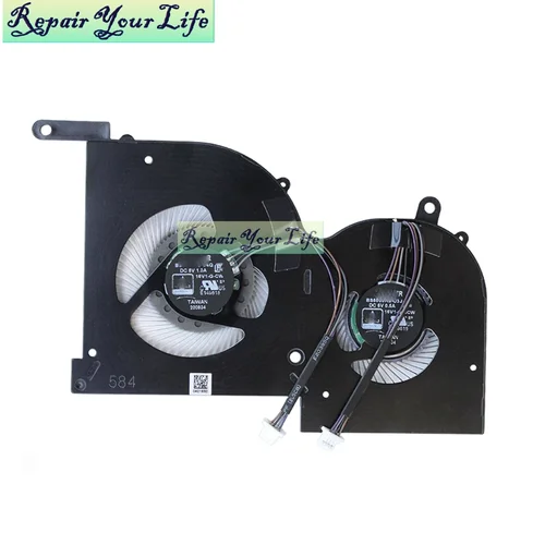 Imagen 2 del producto Ventiladores de refrigeración Gpu para ordenador portátil, Enfriador de 5 voltios para MSI GS66 Stealth 10SD, 10SGS, 10SFS, 10SF, 10SE, MS-16V1, WS66, P66, MS-16V2