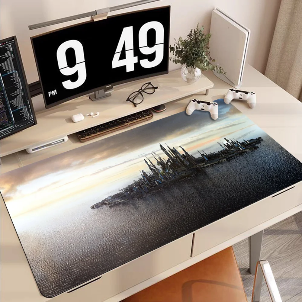 Stargate Atlantis Mousepad 90x40cm Big Keyboard Mat Table Mat Students Gamer Desktop Mousepad Gaming Mouse Pad for PC Mouse