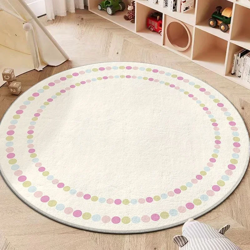 Lovely letter kids Puzzle Carpet living room plush round rug Children's Play Carpets rugs for bedroom Anti-slip Bedside Carpets