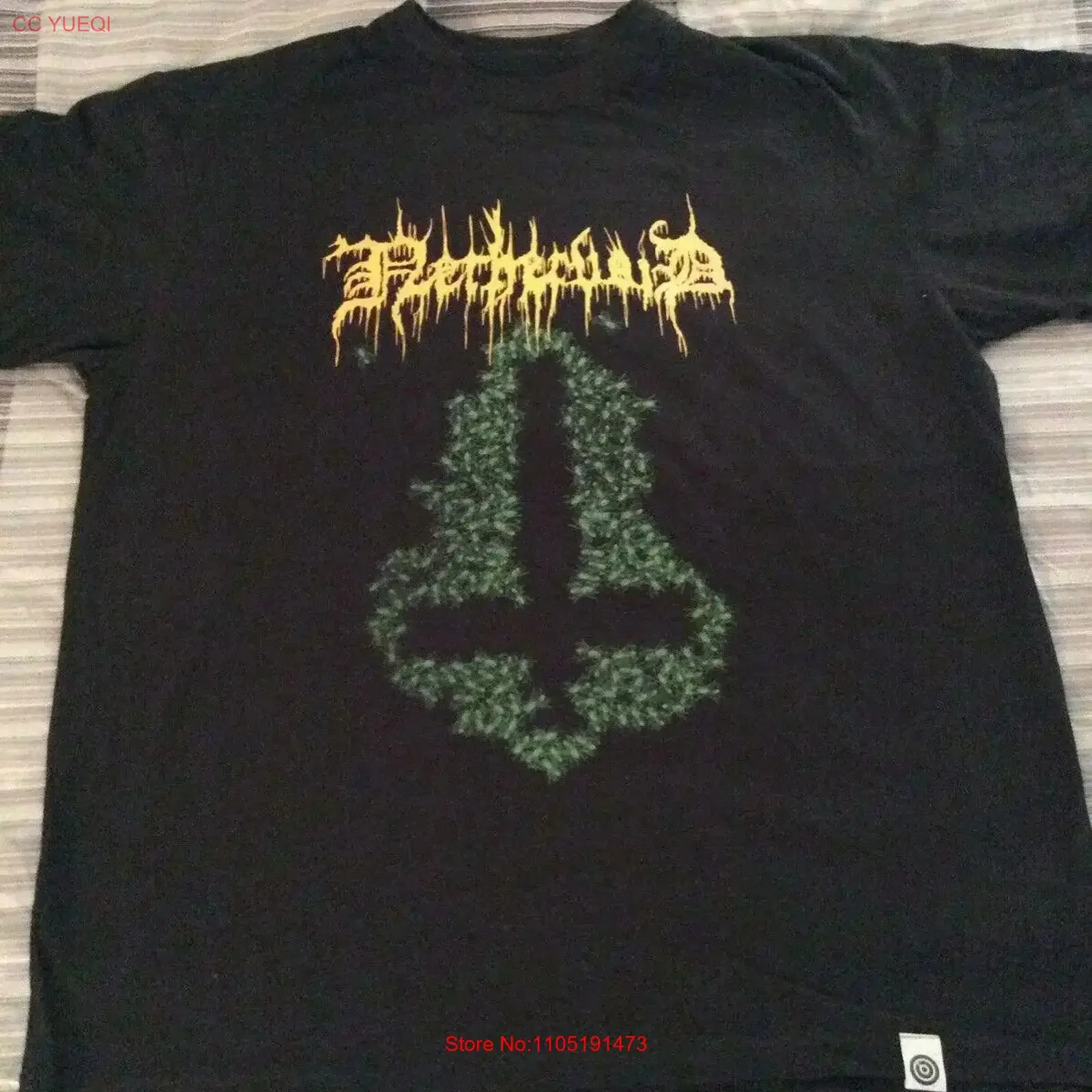 NETHERVOID An Swarms T Shirt XL L'Inquisition du Chasm Urgehal Urfaust Empyrium vintage Lavé graphique Doux Légèrement