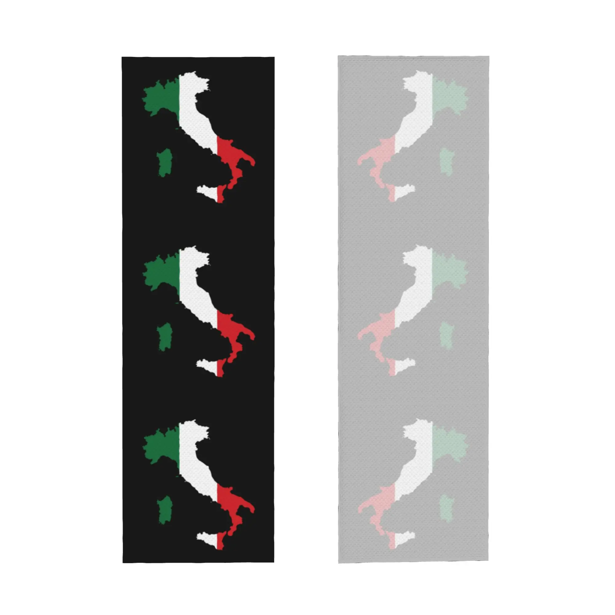 Italy Flag Italian Map Cold Exercise Towel Face Towel Quick Drying Patriotic Shower Breathable Cold Towel
