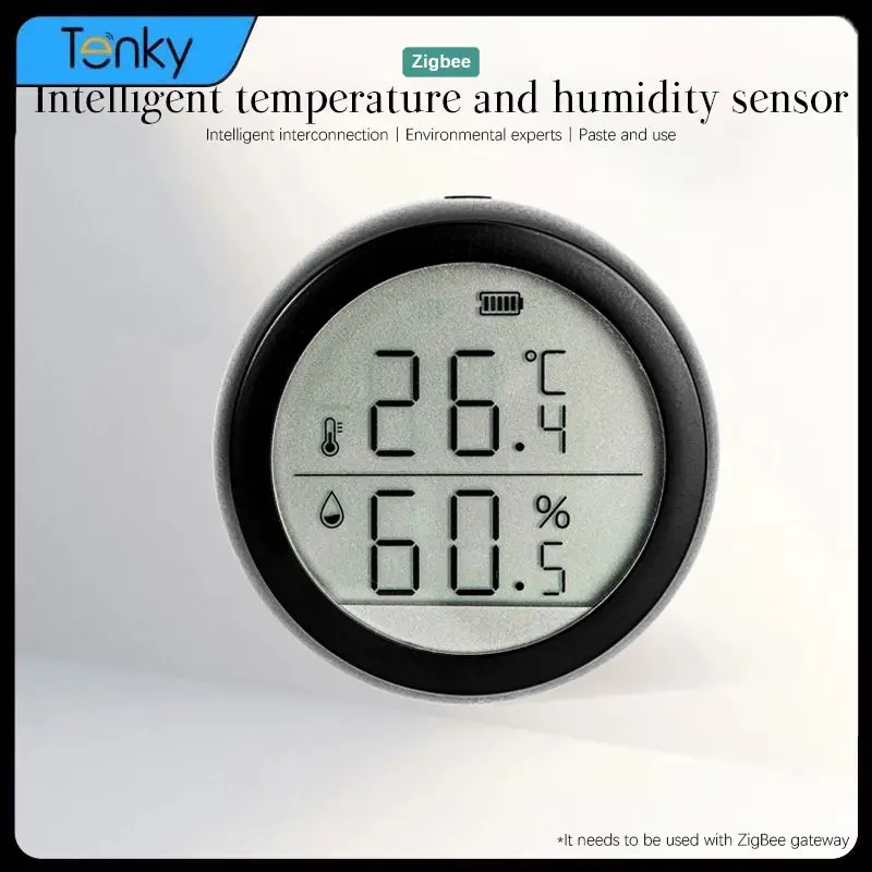 Digital Thermometer Tuya Battery Powered Smart Temperature And Humidity Sensor Long Standby Indoor Hygrometer