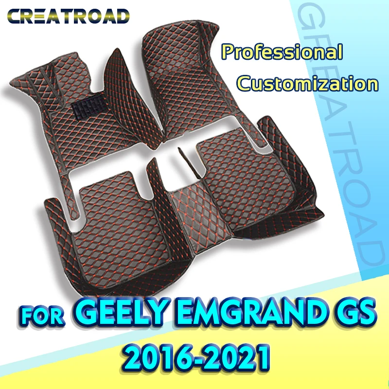 

Car Floor Mats For Geely Emgrand GS 2016 2017 2018 2019 2020 2021 Custom Auto Foot Pads Carpet Cover Interior Accessories