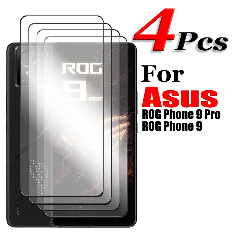 

2/3/4PCS For Asus ROG Phone 9 Pro 5G Tempered Glass For Asus ROG Phone 9 Screen Protector HD Full Cover Glue Protective Glass