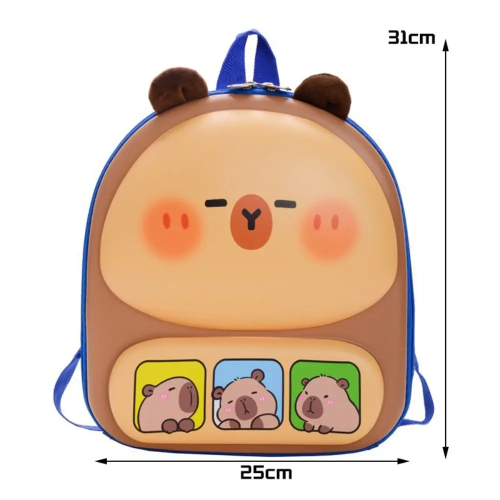 High Quality 3D Backpack Capybara Large Capacity Shoulders Bag Waterproof Lightweight Bookbags Back To School