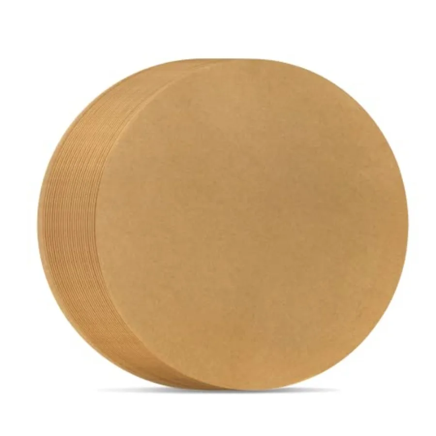 8 Inch Parchment Paper Rounds, 100PCS Unbleached and Non Stick Baking Parchment Rounds, Precut Round Parchment Paper for Baking