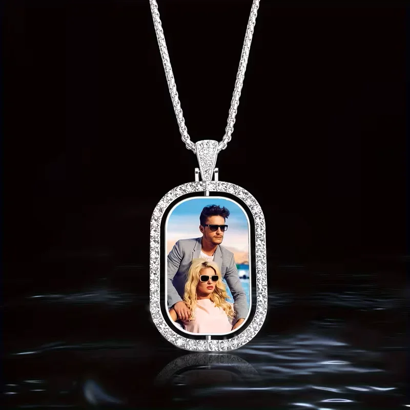 Custom Picture Necklaces, Personalised Photo Necklaces, Custom Memory Necklaces with Photo Chains