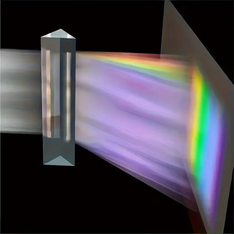 1pc High-Quality Glass Prism - Dispersion & Spectrum Tool for Physics, Photography, Science, Ideal Gift for Students