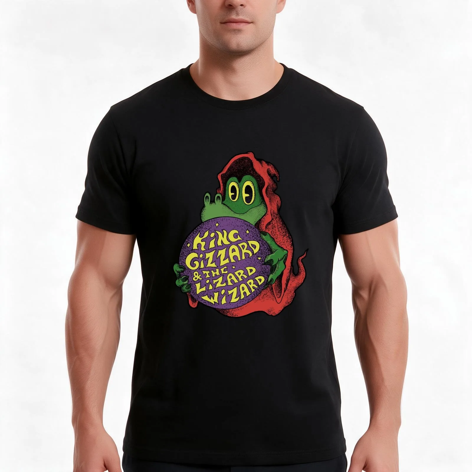 Band king gizzard and the lizard wizard T-Shirt Summer Casual Cotton Tee Oversized Streetwear Tops Vintage Graphic Print