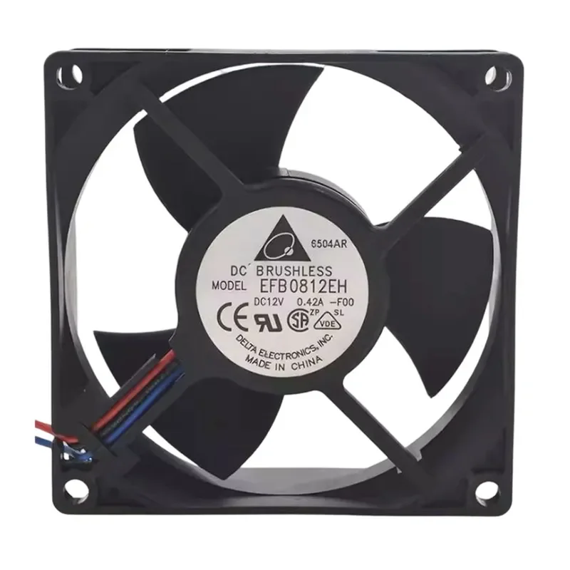 for Delta EFB0812EH ROO 8025 12V 0.42A 3-Wire Alarm Cooling Fan