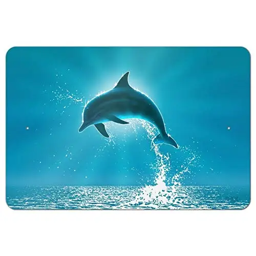 Leaping Dolphin Ocean Light Home Business Office Metal Sign