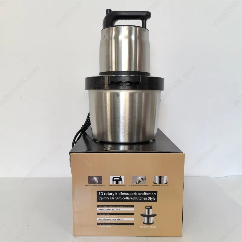 8L Stainless Steel Electric Meat Grinder, Multi-function Food Chopper, Garlic Vegetable Mincer For Kitchen Prep Home Supply
