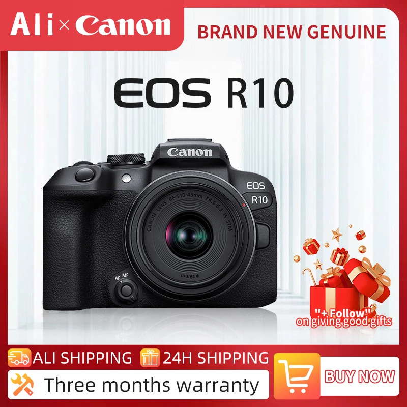 Canon EOS R10 Mirrorless Camera APS-C flagship professional high-speed continuous shooting 4K video digital camera