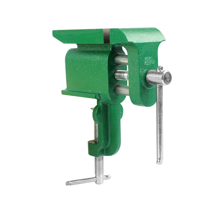 Q1JB Vise With Anvils Table Top Clamp Press Locking Swivels Base for Crafting Painting Sculpting Woodworking