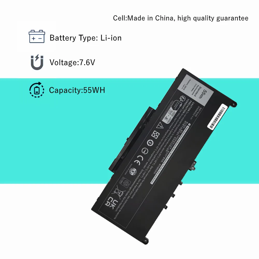 MC34Y 0MC34Y R1V85 Laptop battery For DELL Latitude E7270 E7470 Series J60J5 242WD 1W2Y2 GG4FM WYWJ2 - Image 4