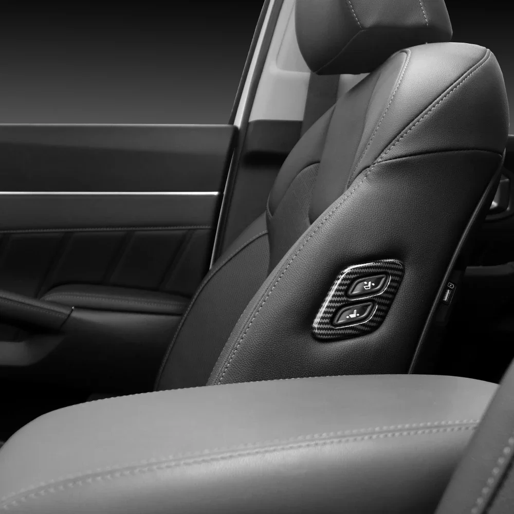 UOSO Car Seat Adjustment Switch Control Button Cover Trim For Kia Stinger 2018-2023/For Genesis G70 2019-2025 LHD