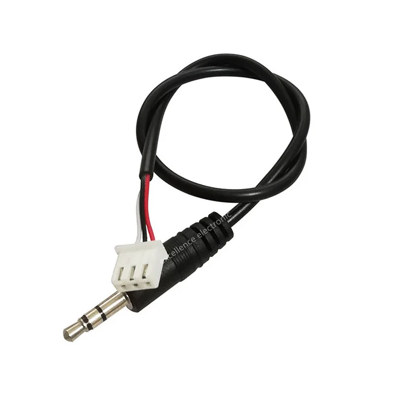 1pc 30cm 3.5mm AUX gniazdo Audio kabel do XH2.54mm 3pin Terminal z męskiego na męskie/kobieta stereofoniczny kabel Audio wzmacniacz rozszerzona linia