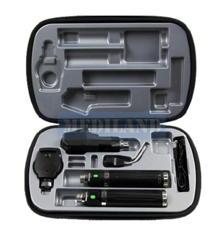 ML- P91311 Rechargeable Ophthalmic Set ENT Diagnostic Set with double handles